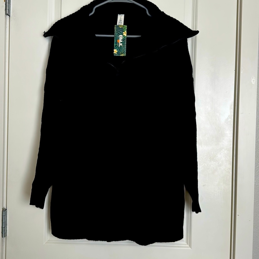 BMJL Women's Quarter Zip Sweater Dressy Casual Cable Knit Fall Tops Long Sleeve